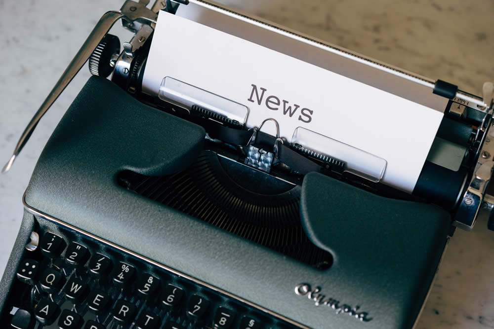 In the News, typewriter